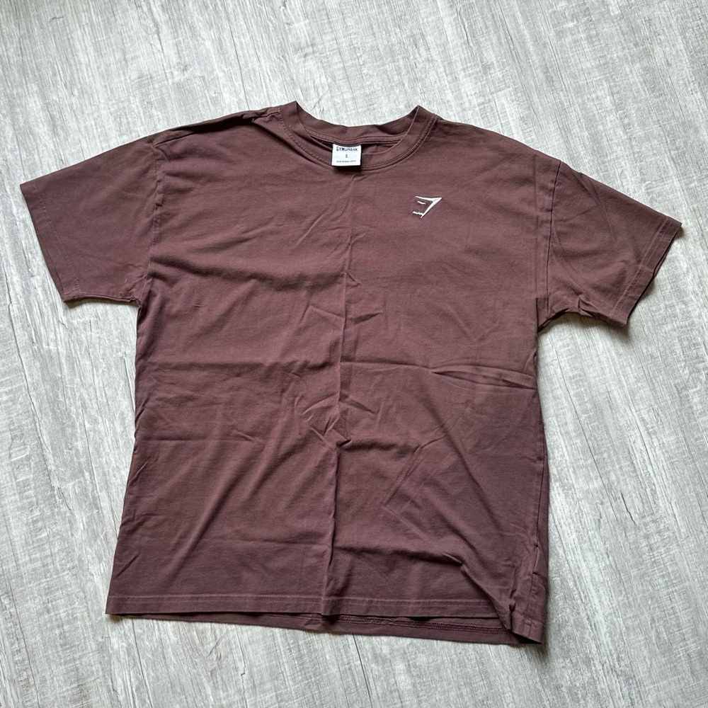 Gymshark Essentials Oversized Unisex Tee/Brown/Size Small